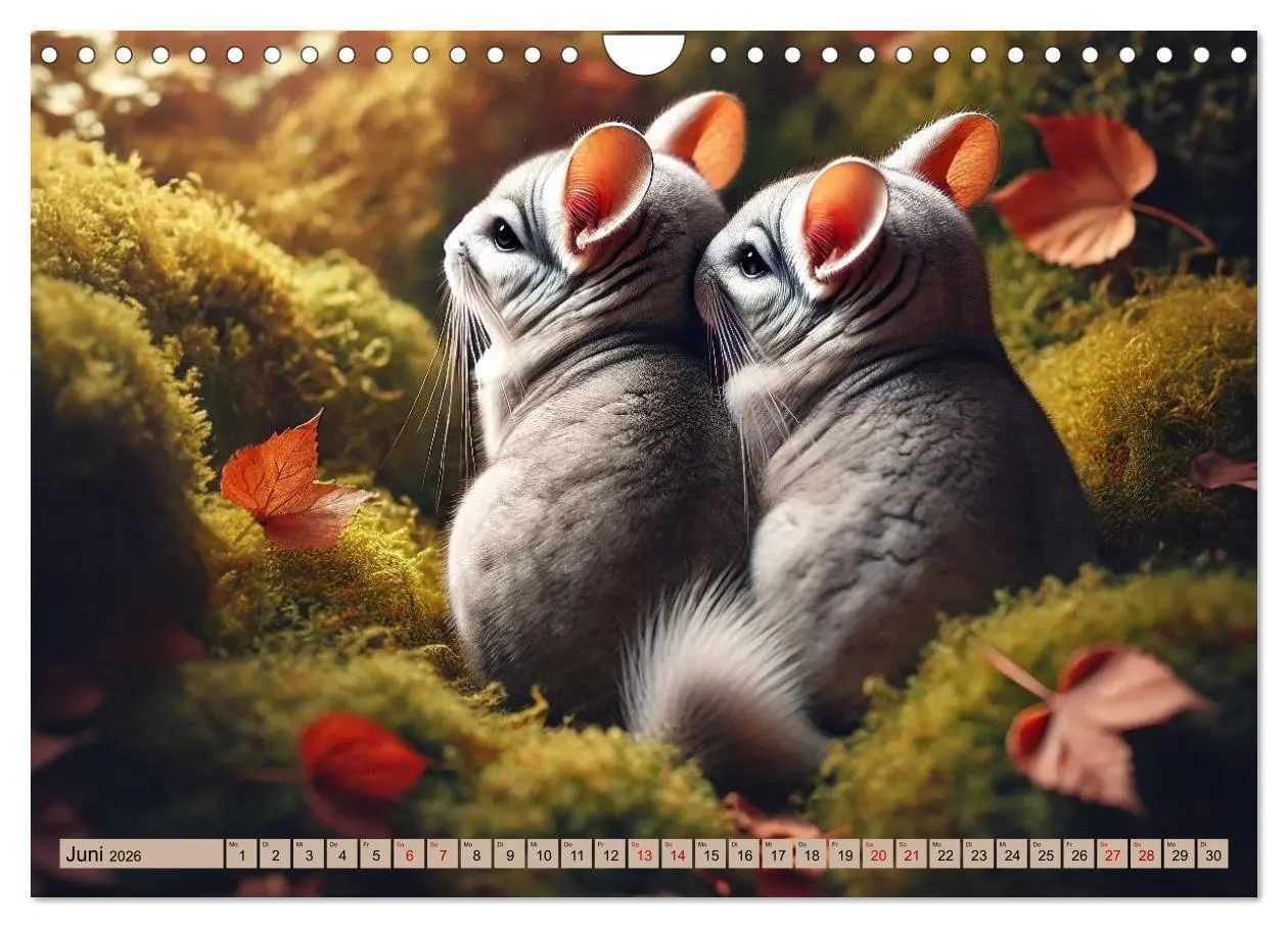Bild: 9783457303306 | Chinchillas - Meister der Niedlichkeit (Wandkalender 2026 DIN A4...