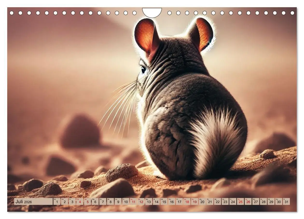 Bild: 9783457303306 | Chinchillas - Meister der Niedlichkeit (Wandkalender 2026 DIN A4...