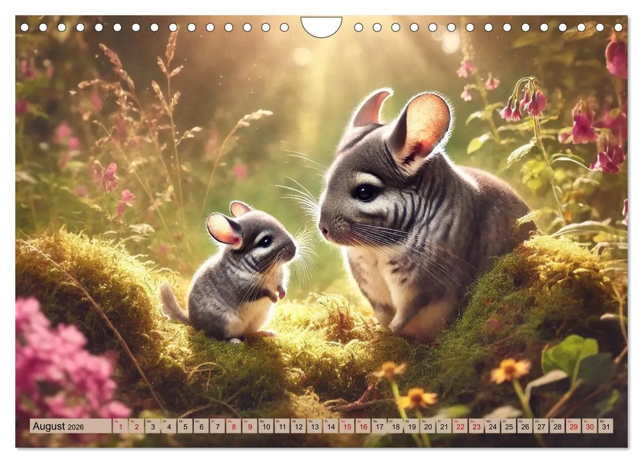 Bild: 9783457303306 | Chinchillas - Meister der Niedlichkeit (Wandkalender 2026 DIN A4...