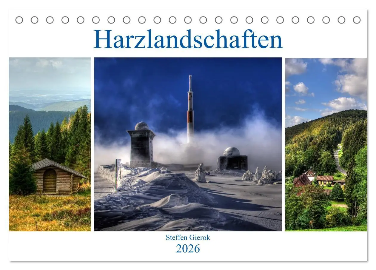 Cover: 9783516183306 | Harz Landschaften (Tischkalender 2026 DIN A5 quer), CALVENDO...