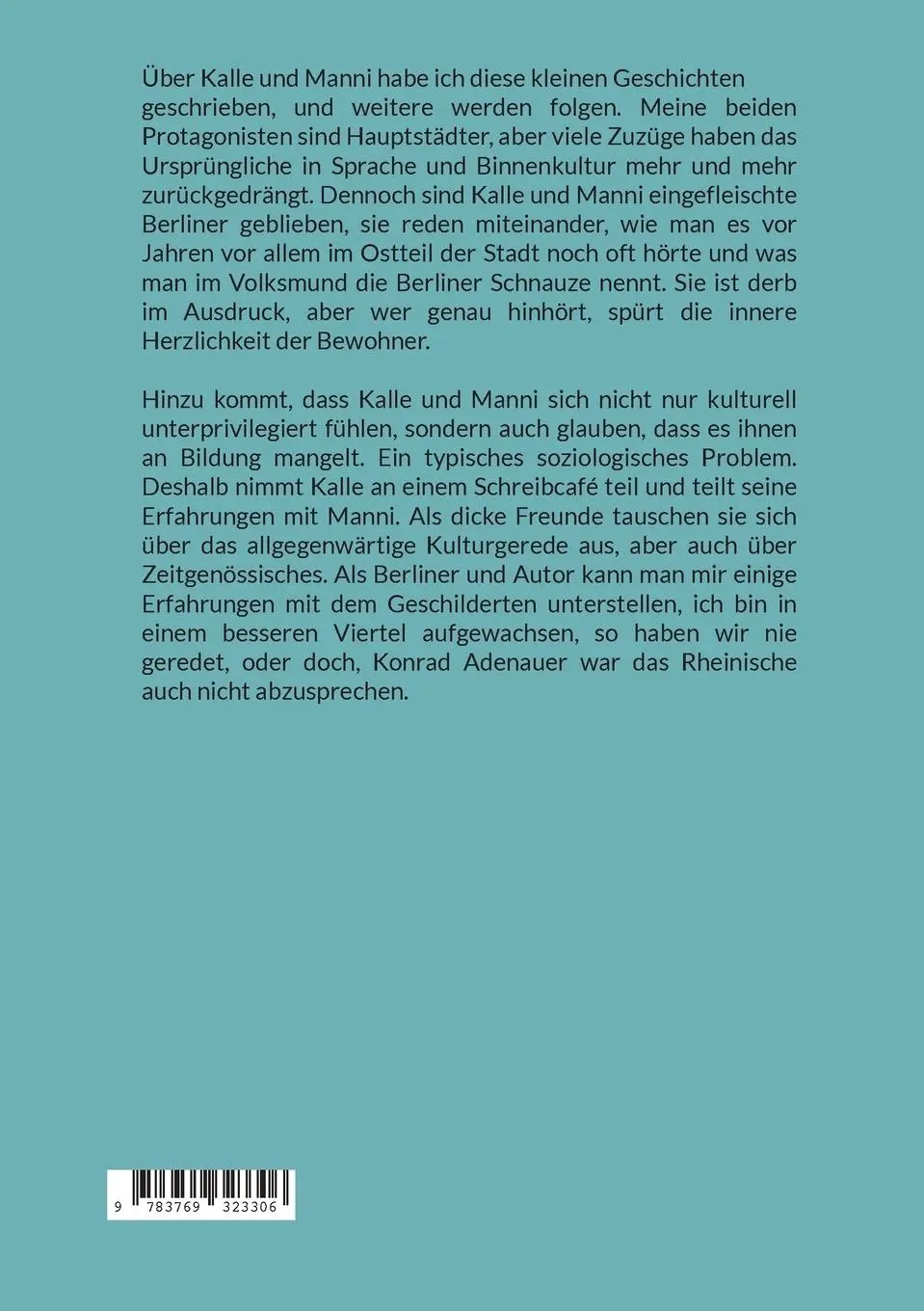 Rückseite: 9783769323306 | Kalle und Mannis zeitgenössischer Umgang mit Bildungsschichten...