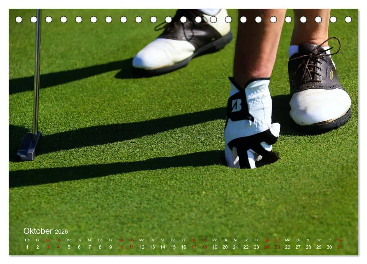Bild: 9783457843406 | Passion Golf (Tischkalender 2026 DIN A5 quer), CALVENDO Monatskalender