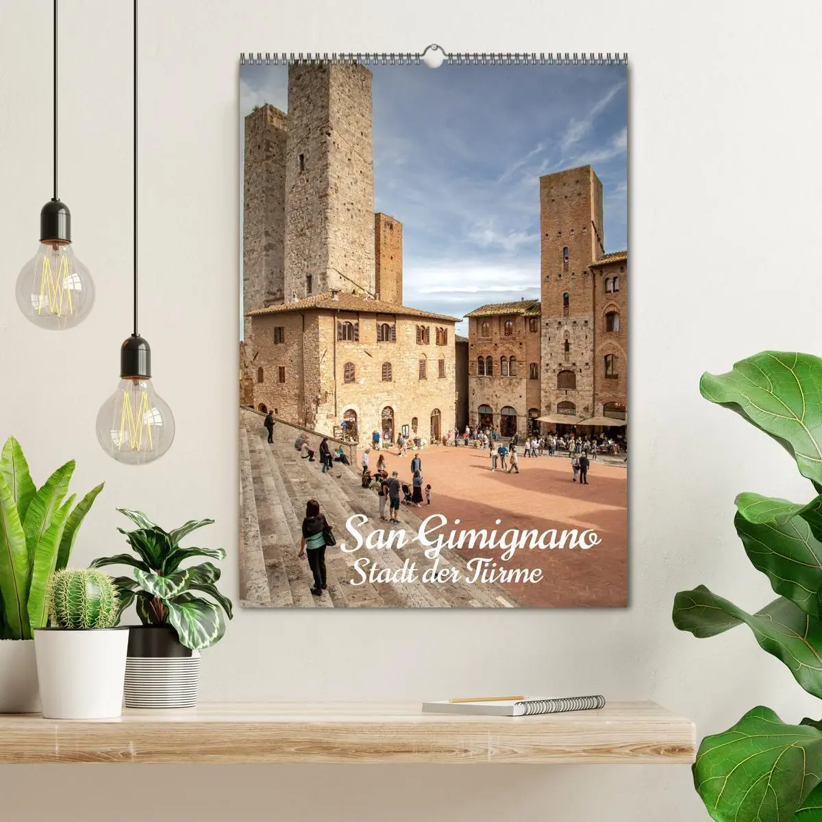 Bild: 9783516243406 | San Gimignano - Stadt der Türme (Wandkalender 2026 DIN A2 hoch),...