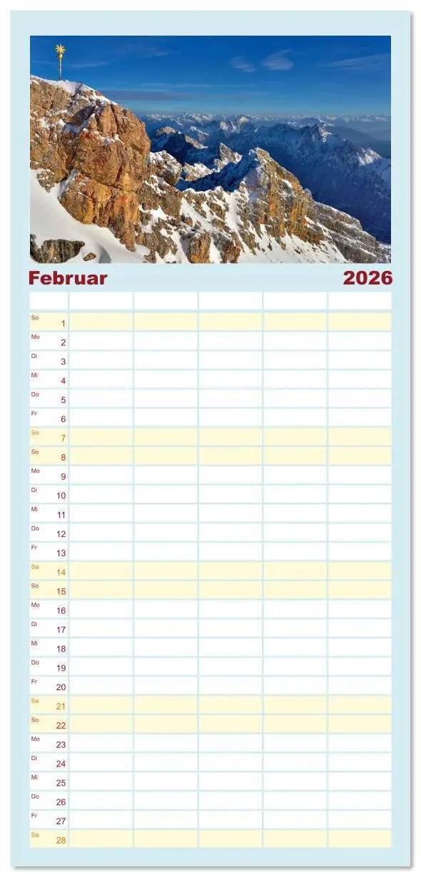 Bild: 9783516623406 | Familienplaner 2026 - Bayerisches Alpenparadies mit 5 Spalten...