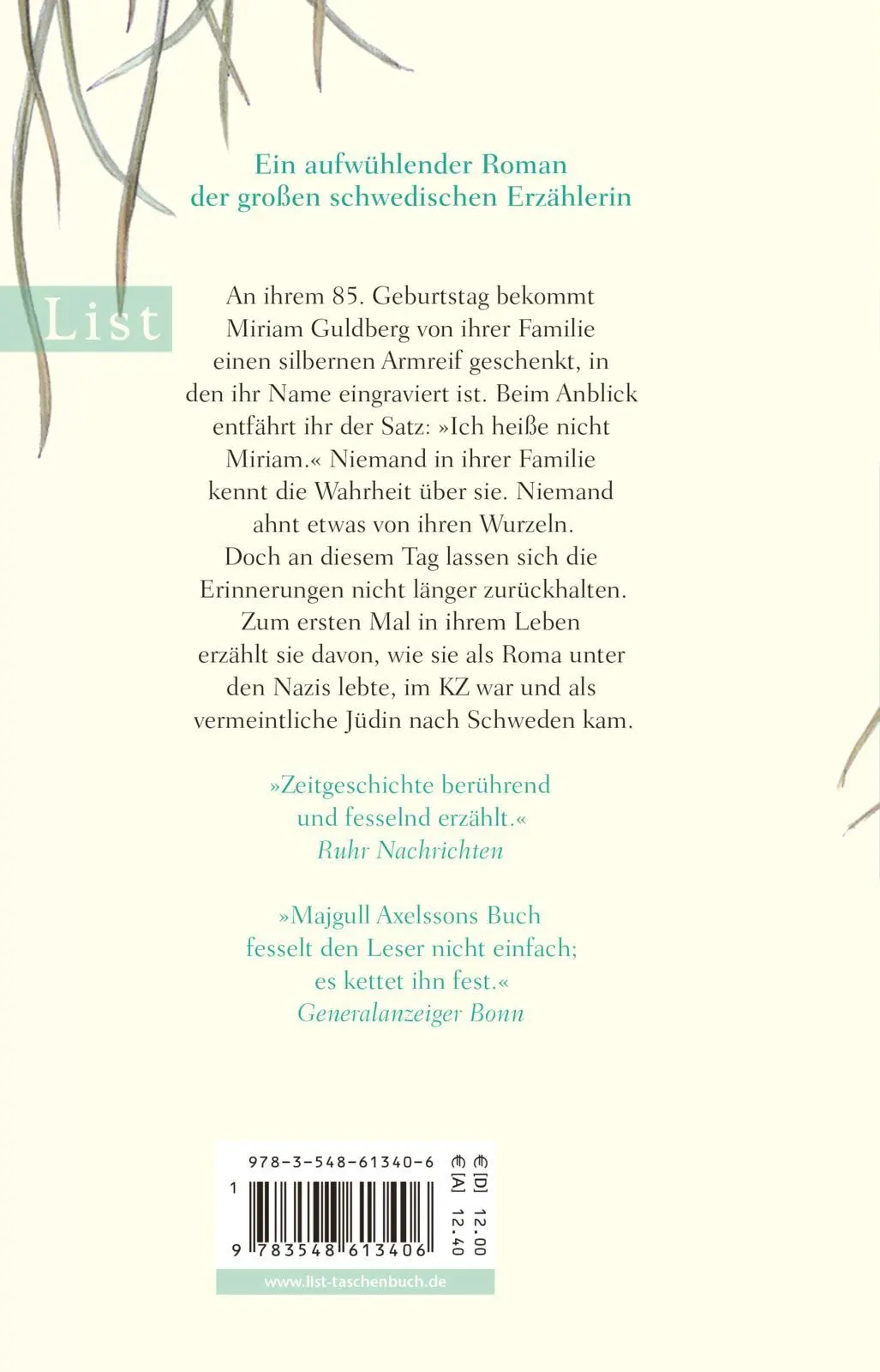 Rückseite: 9783548613406 | Ich heiße nicht Miriam | Majgull Axelsson | Taschenbuch | 576 S.