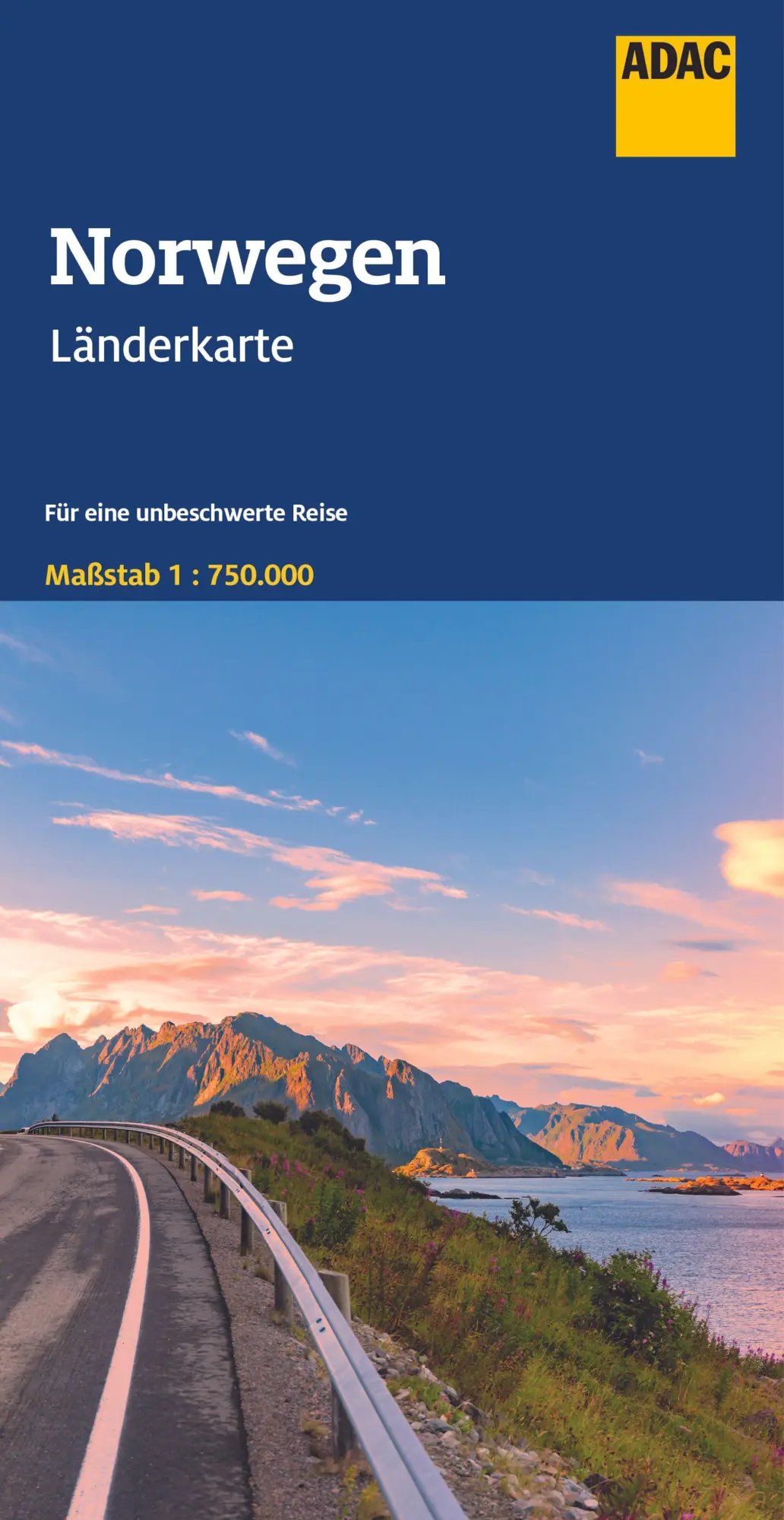 Cover: 9783826423406 | ADAC Länderkarte Norwegen 1:750.000 | Straßenkarte und Autokarte