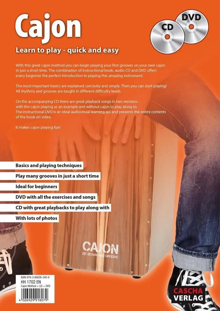 Bild: 9783866263406 | Cajon: Learn to play - quick and easy + CD + DVD | Cascha | Broschüre