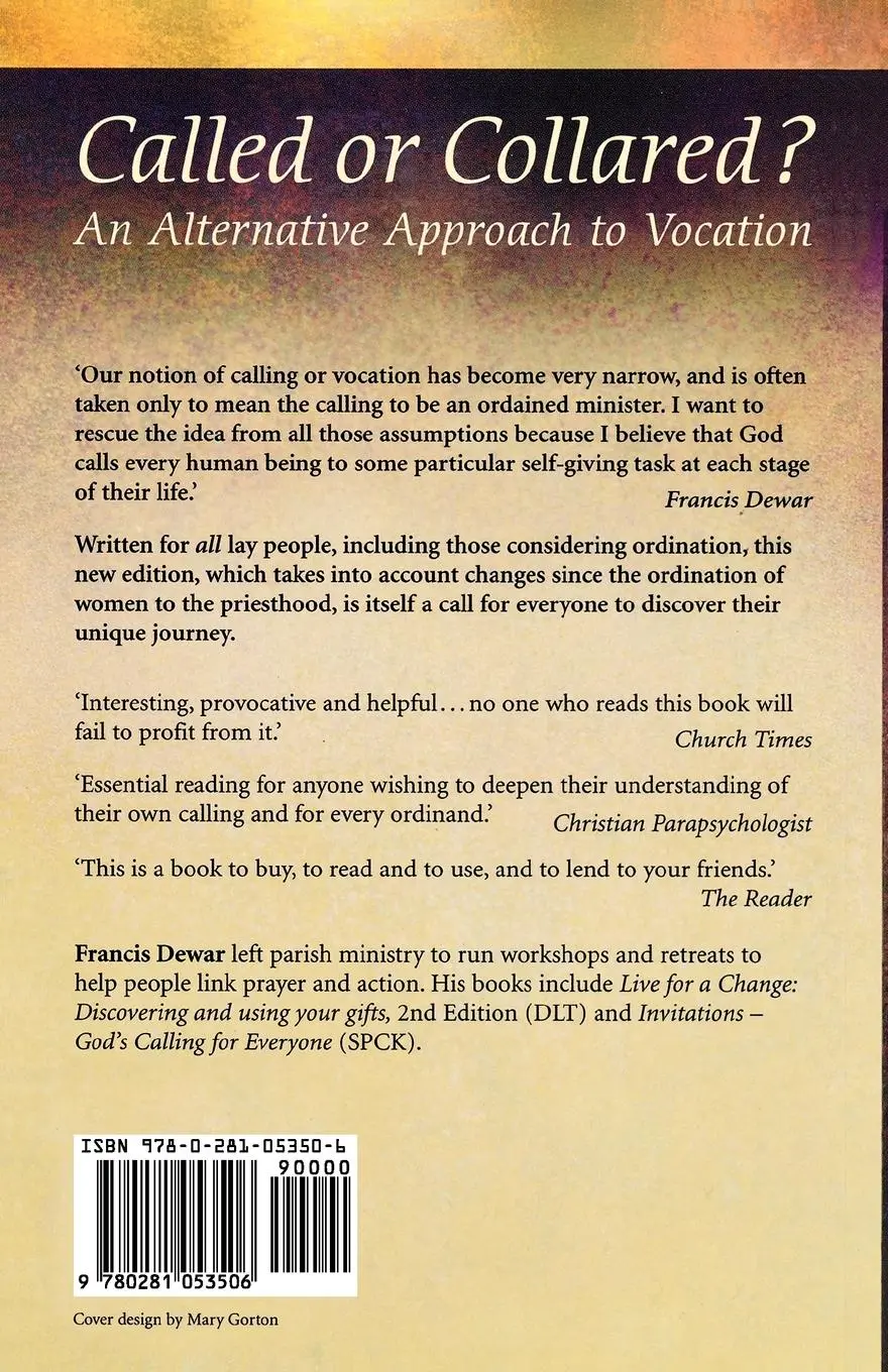 Rückseite: 9780281053506 | Called or Collared - An Alternative Approach to Vocation | Dewar
