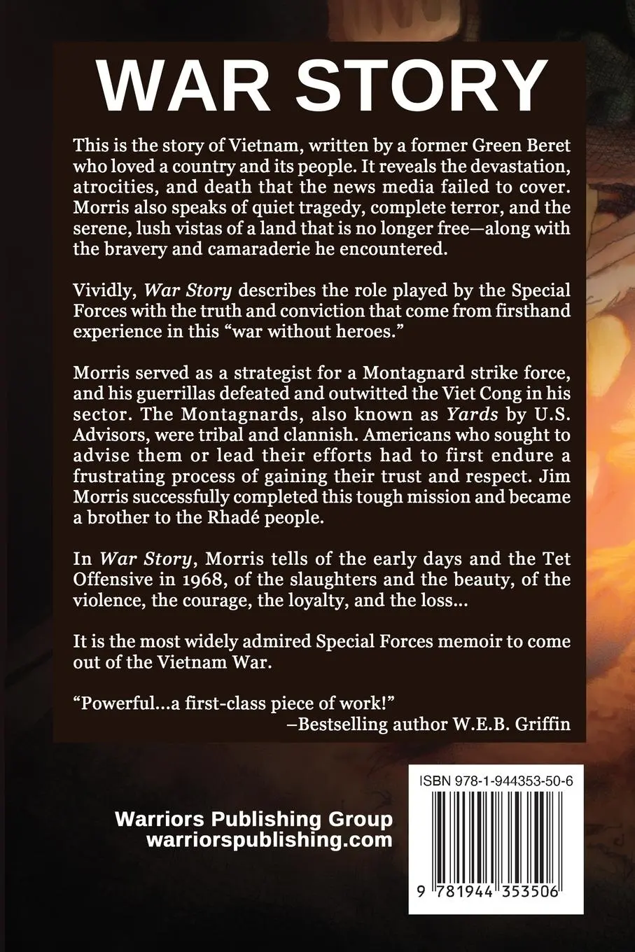 Rückseite: 9781944353506 | War Story | Jim Morris | Taschenbuch | Englisch | 2023