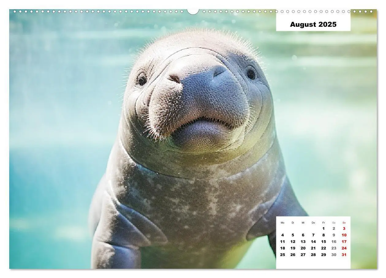 Bild: 9783383893506 | Manatees. Faszinierende Rundschwanzseekühe (Wandkalender 2025 DIN...