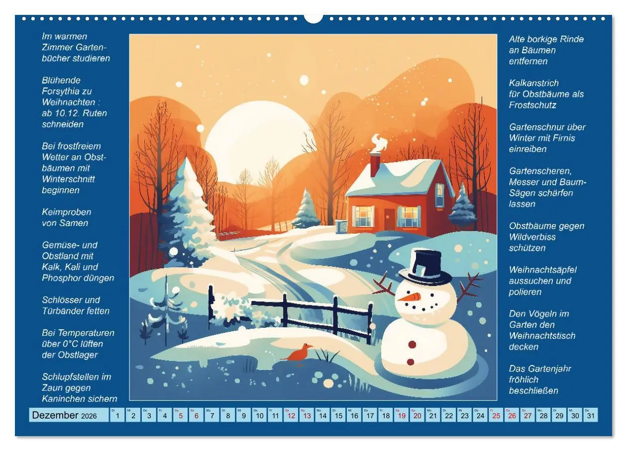Bild: 9783457523506 | Was mache ich wann im Garten (Wandkalender 2026 DIN A2 quer),...