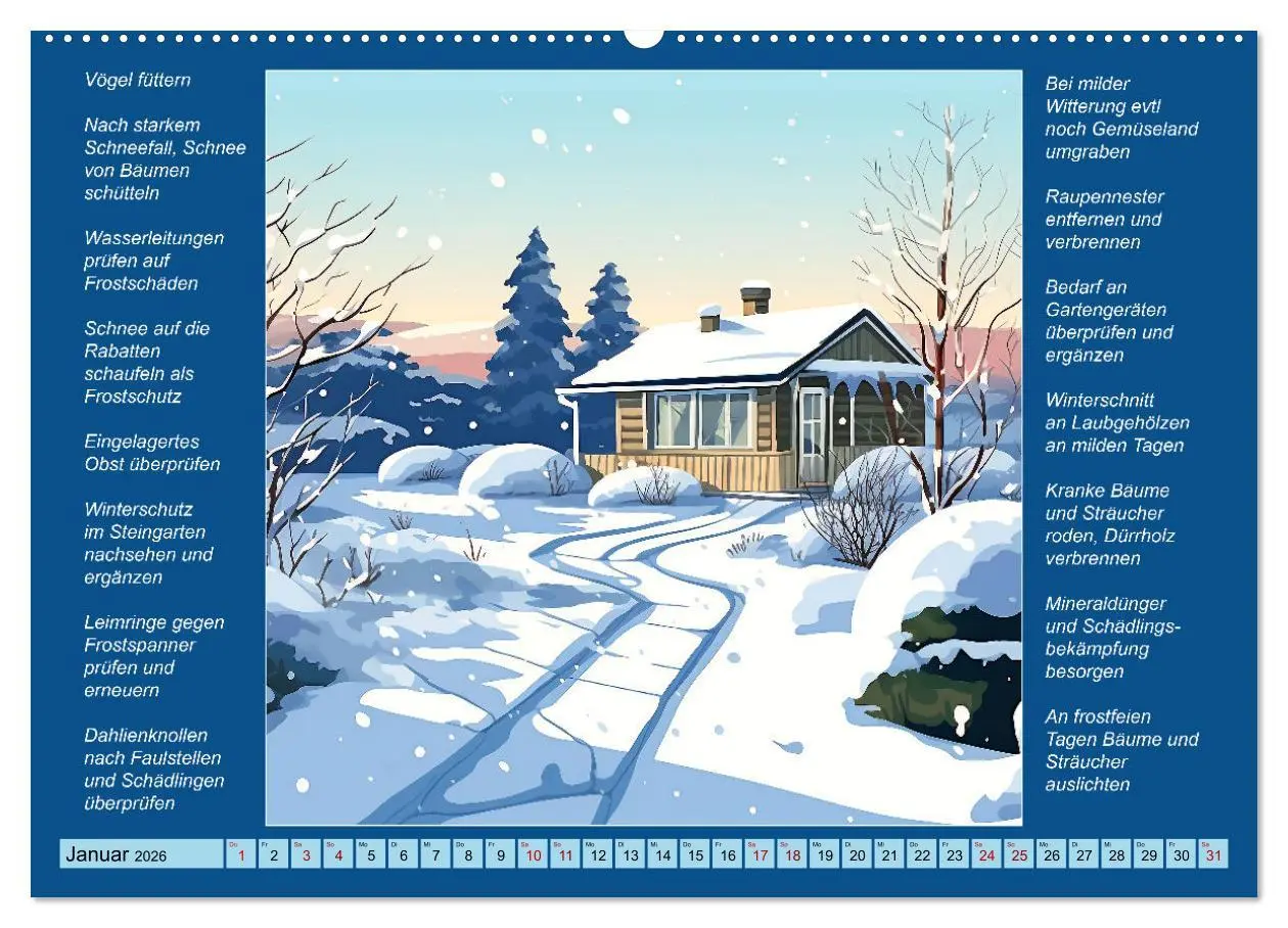 Bild: 9783457523506 | Was mache ich wann im Garten (Wandkalender 2026 DIN A2 quer),...