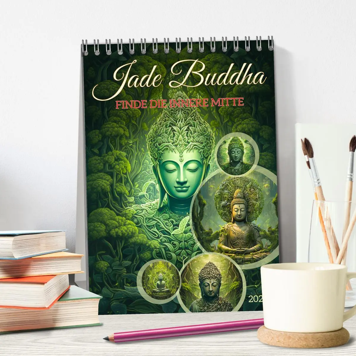 Bild: 9783516303506 | Jade Buddha - Finde die innere Mitte (Tischkalender 2026 DIN A5...