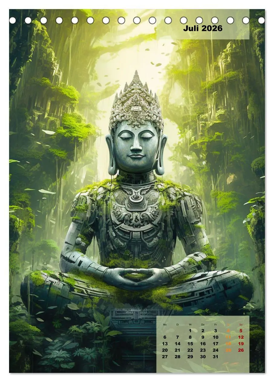 Bild: 9783516303506 | Jade Buddha - Finde die innere Mitte (Tischkalender 2026 DIN A5...