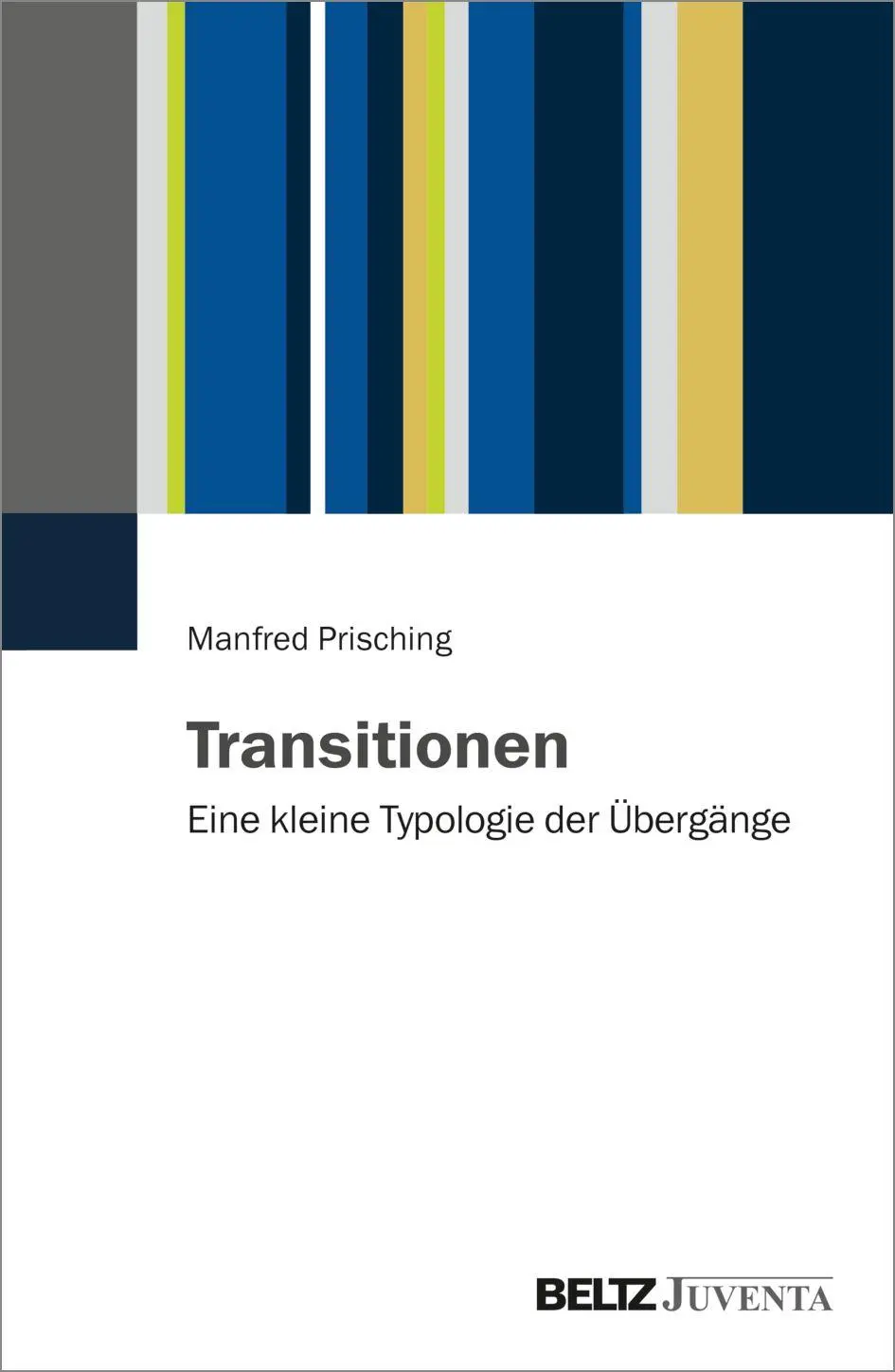Cover: 9783779993506 | Transitionen | Eine kleine Typologie der Übergänge | Manfred Prisching