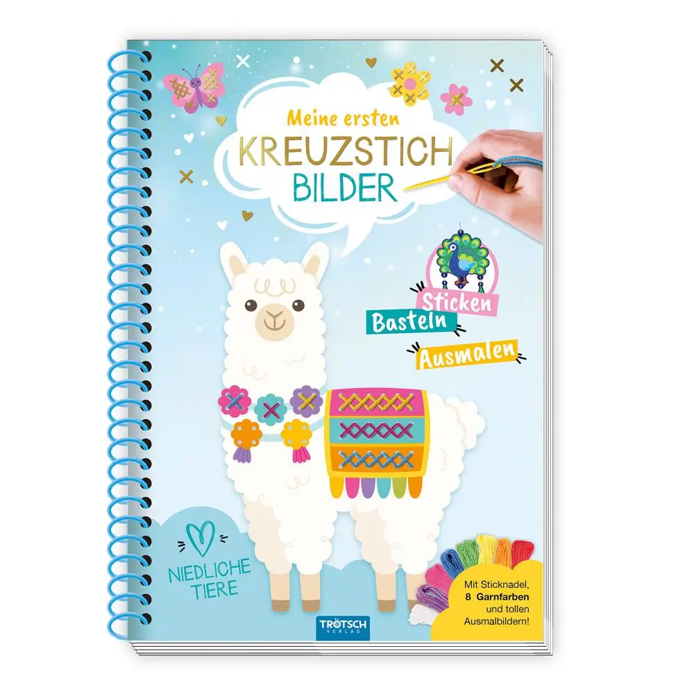 Cover: 9783988023506 | Trötsch Bastelbuch Beschäftigungsbuch Meine ersten Kreuzstichbilder...