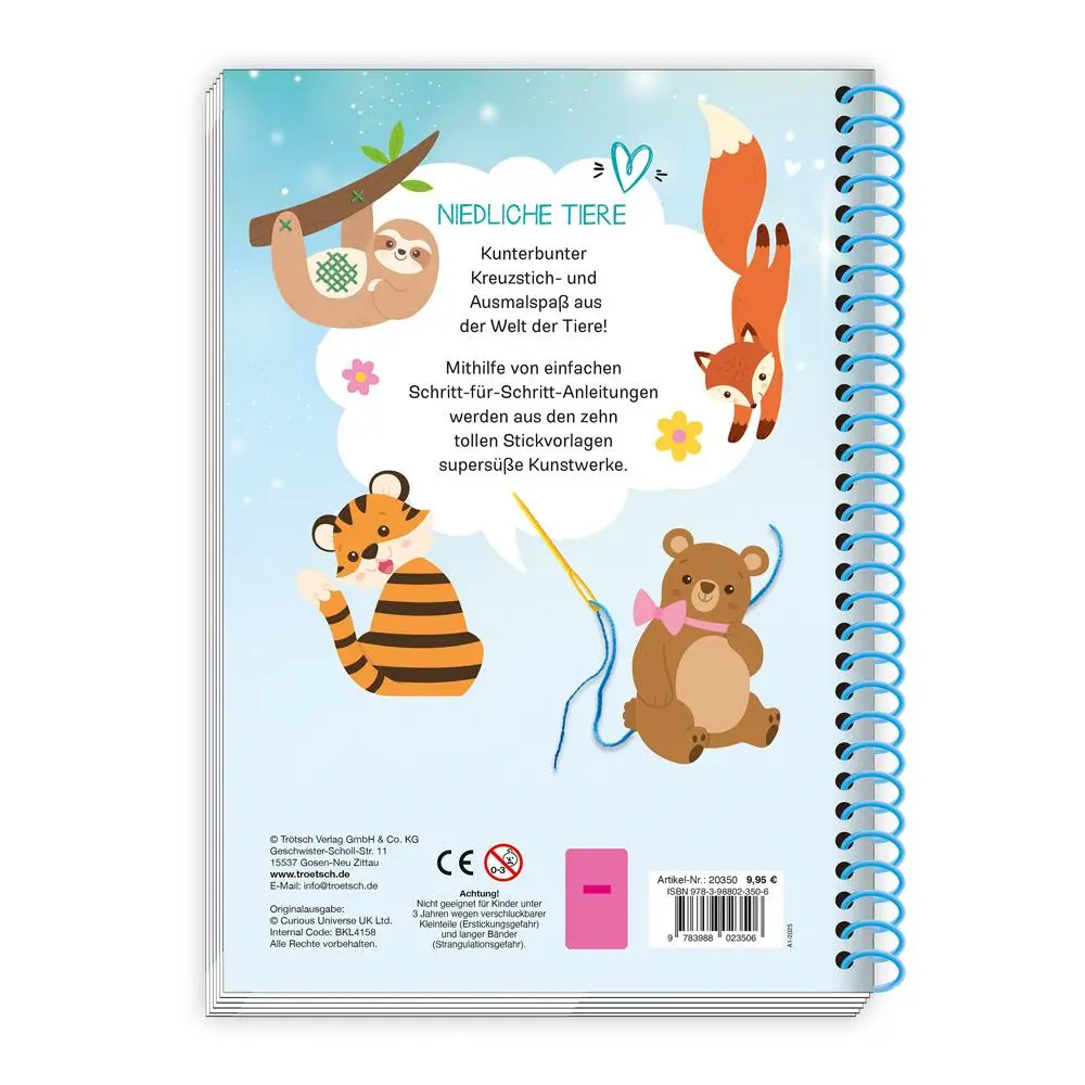Bild: 9783988023506 | Trötsch Bastelbuch Beschäftigungsbuch Meine ersten Kreuzstichbilder...