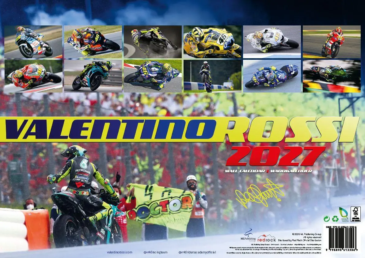 Bild: 9798893613506 | Valentino Rossi Kalender 2027 - Die MotoGP Legende | Valentino Rossi