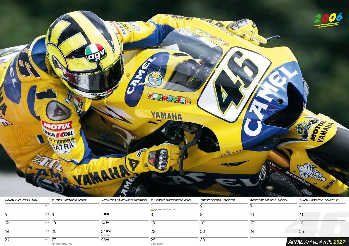 Bild: 9798893613506 | Valentino Rossi Kalender 2027 - Die MotoGP Legende | Valentino Rossi