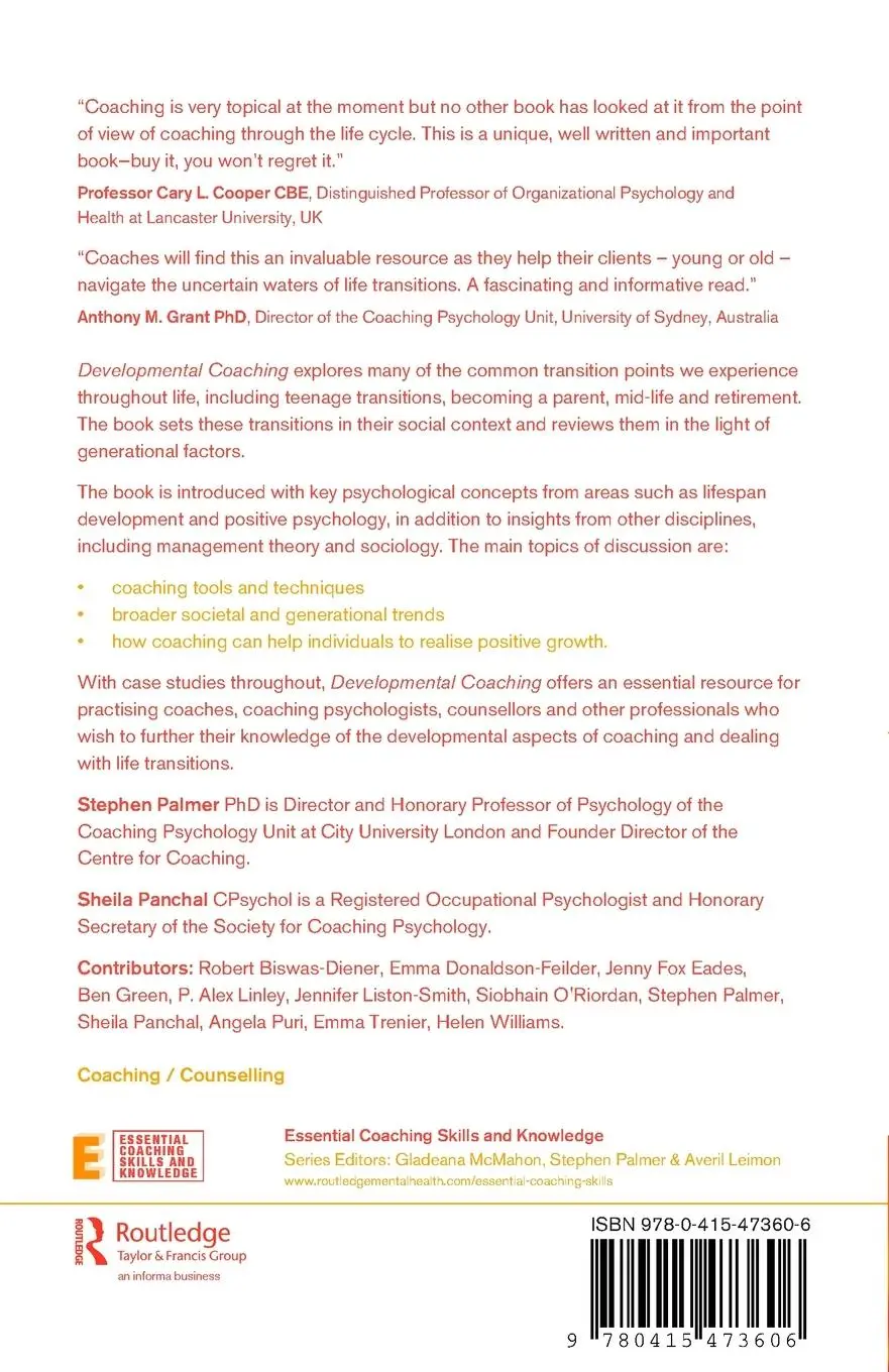Rückseite: 9780415473606 | Developmental Coaching | Stephen Palmer (u. a.) | Taschenbuch | 2010