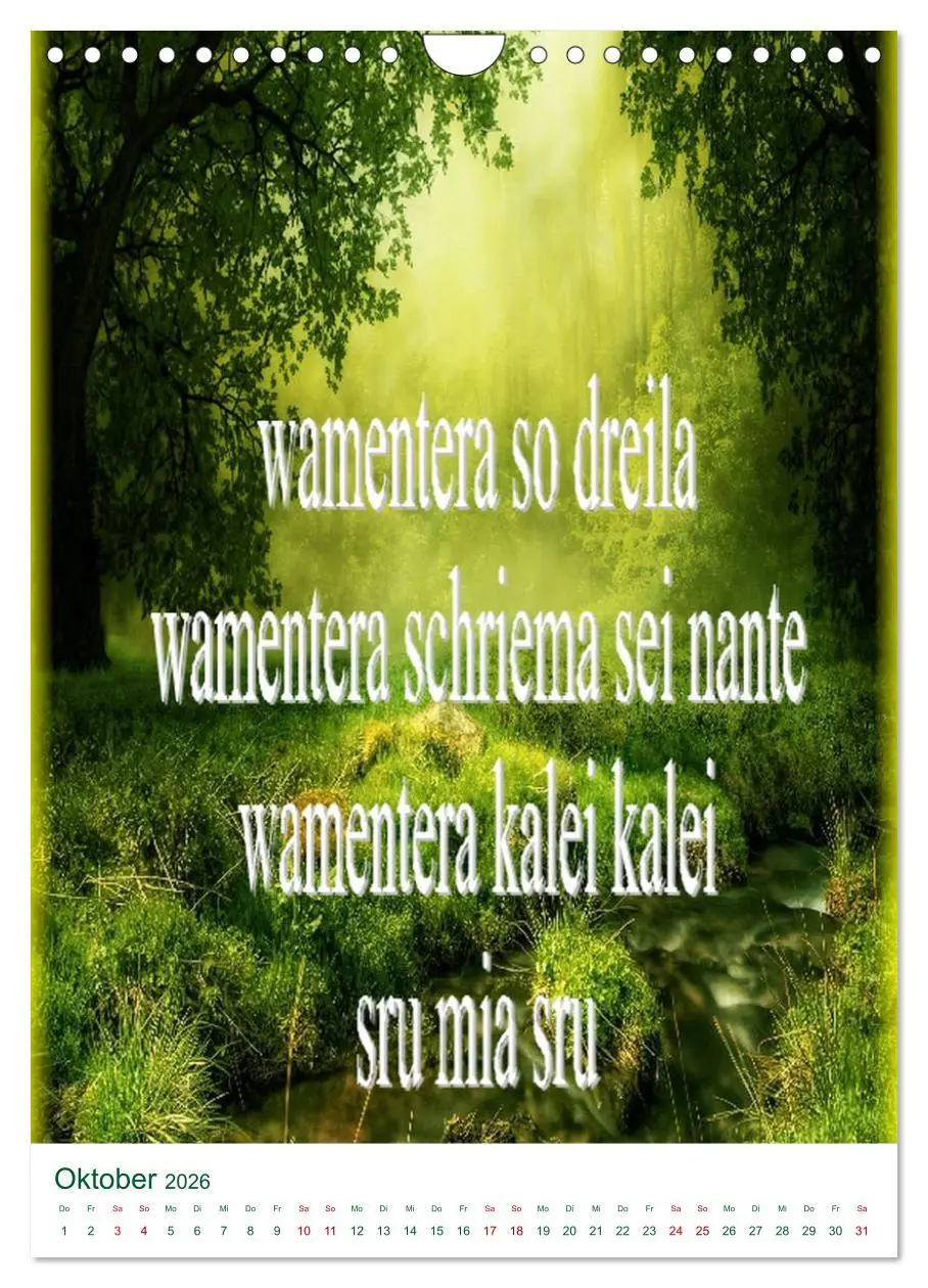 Bild: 9783516393606 | Heilende Mantras in der Lichtsprache des Universums (Wandkalender...
