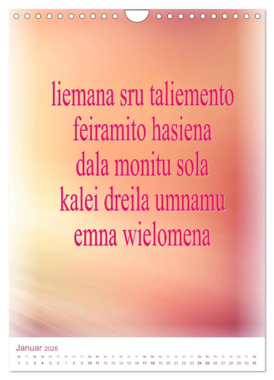 Bild: 9783516393606 | Heilende Mantras in der Lichtsprache des Universums (Wandkalender...