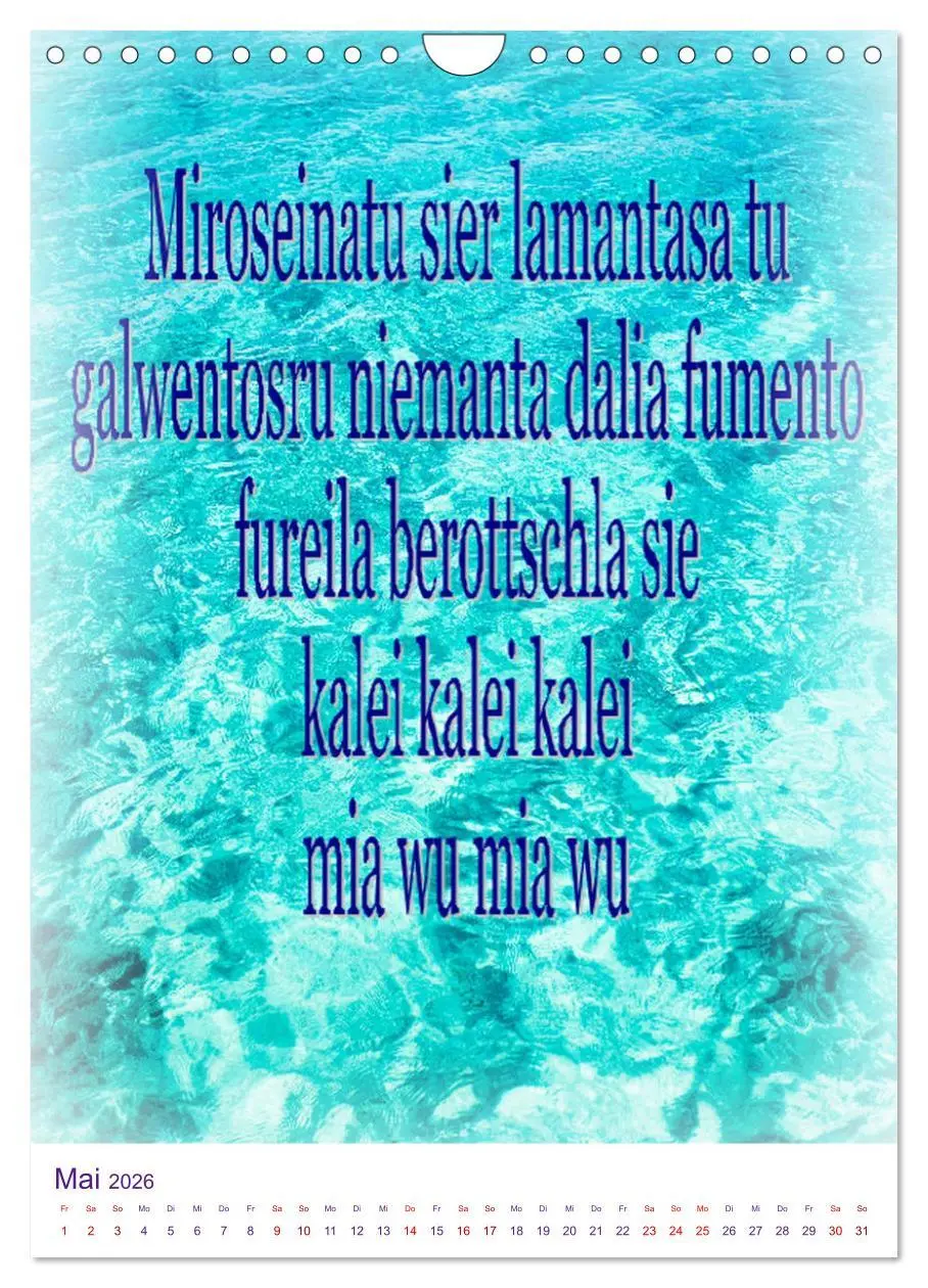 Bild: 9783516393606 | Heilende Mantras in der Lichtsprache des Universums (Wandkalender...