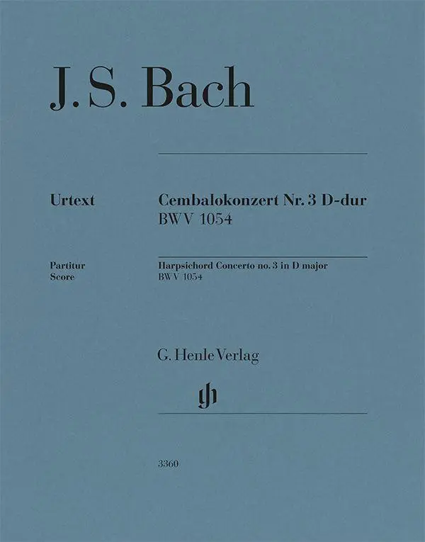 Johann Sebastian Bach - Cembalokonzert Nr. 3 D-dur BWV 1054