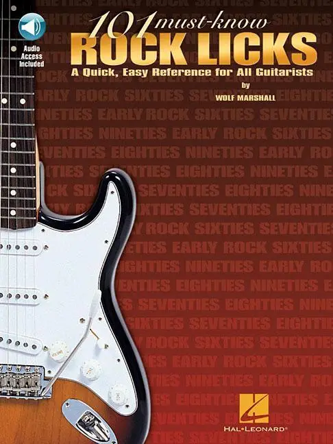 Cover: 9780634013706 | 101 Must-Know Rock Licks: A Quick, Easy Reference for All...