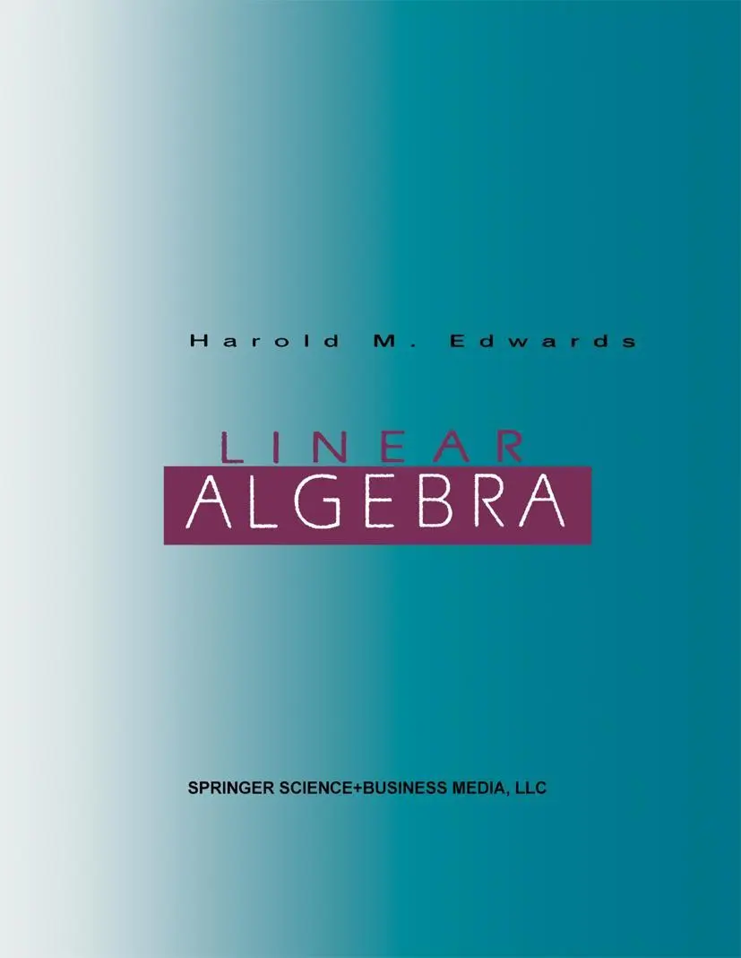 Cover: 9780817643706 | Linear Algebra | Harold M. Edwards | Taschenbuch | xiii | Englisch