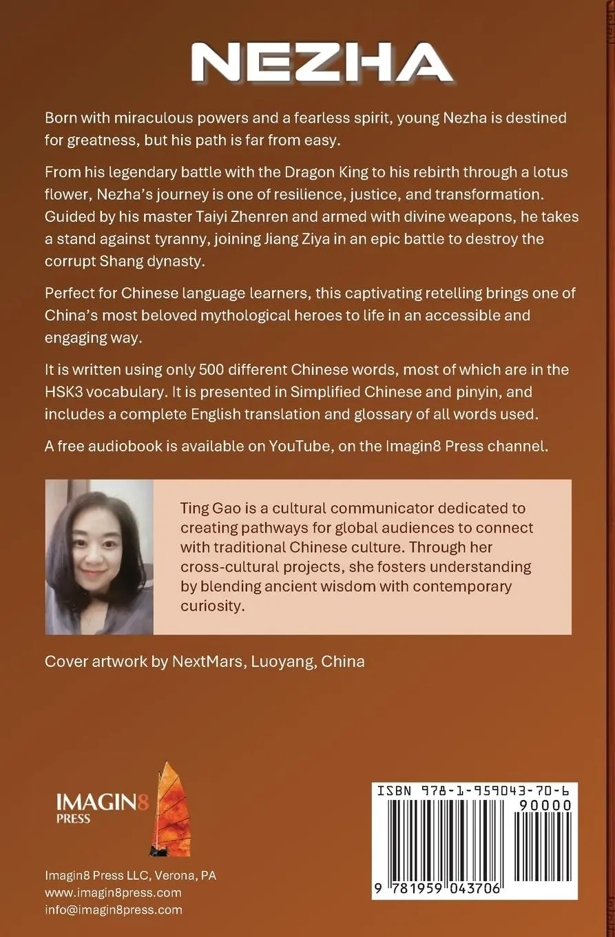 Rückseite: 9781959043706 | Nezha | A Story in Easy Chinese, Pinyin and English | Ting Gao | Buch