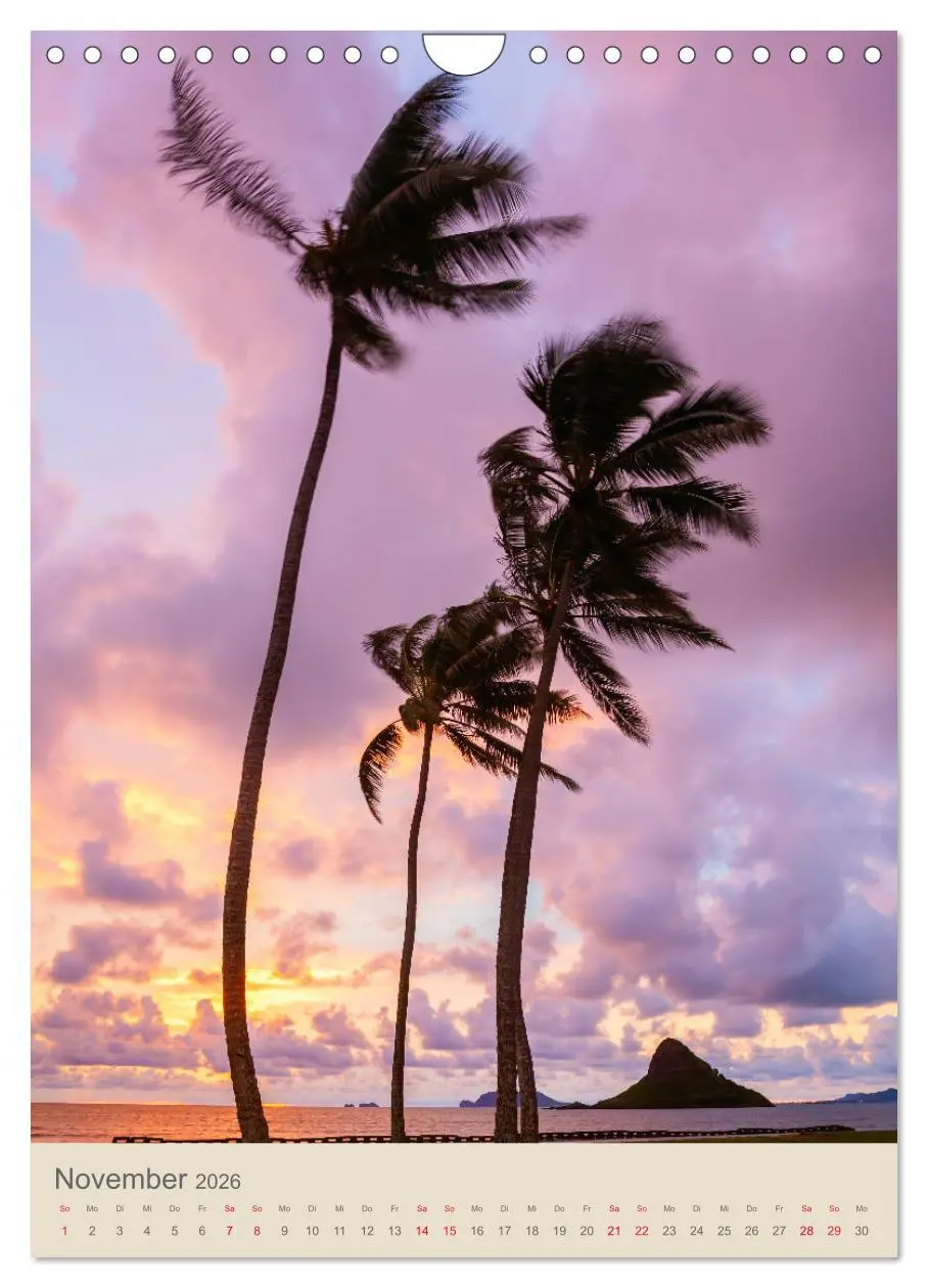 Bild: 9783516383706 | O'ahu - Hawaii, Bilder aus dem Südseeparadies (Wandkalender 2026...