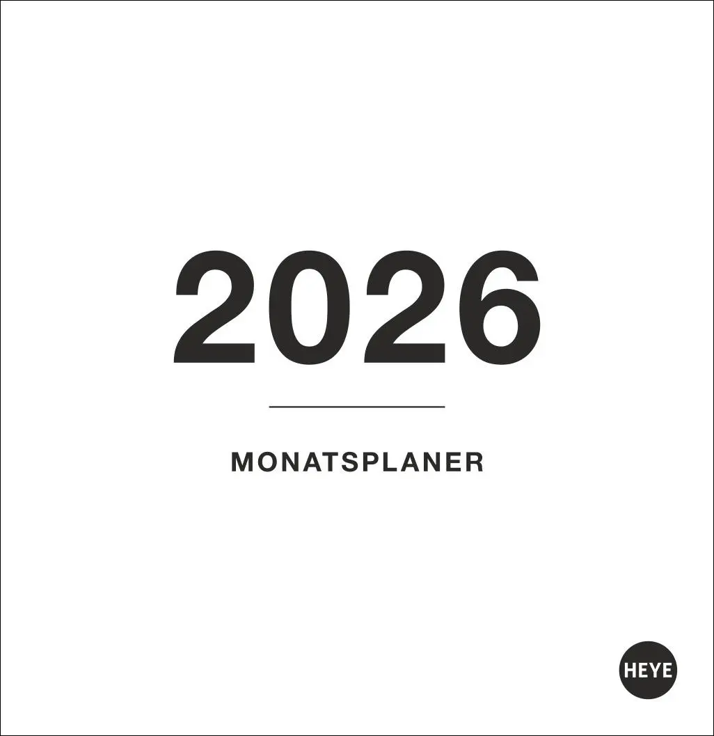 Cover: 9783756413706 | Black&amp;White Monatsplaner zum Aufstellen 2026 | Kalender | 13 S. | 2026