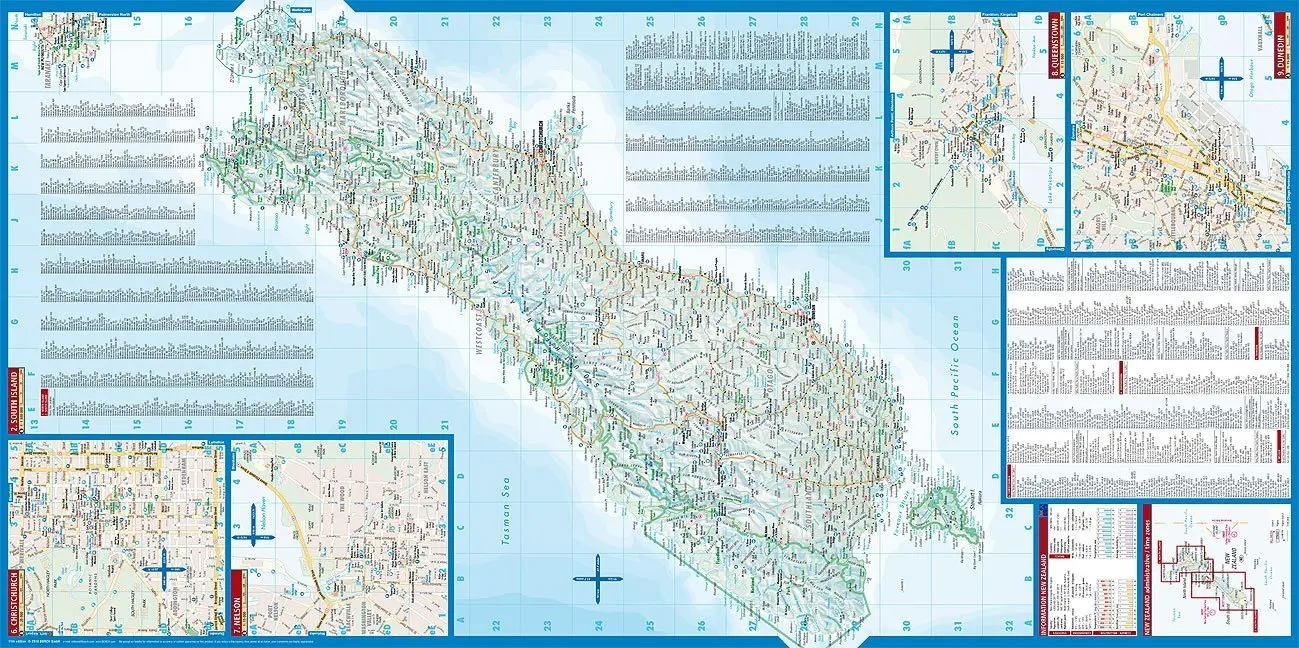 Bild: 9783866093706 | Borch Map Neuseeland. New Zealand | (Land-)Karte | 2 S. | Deutsch