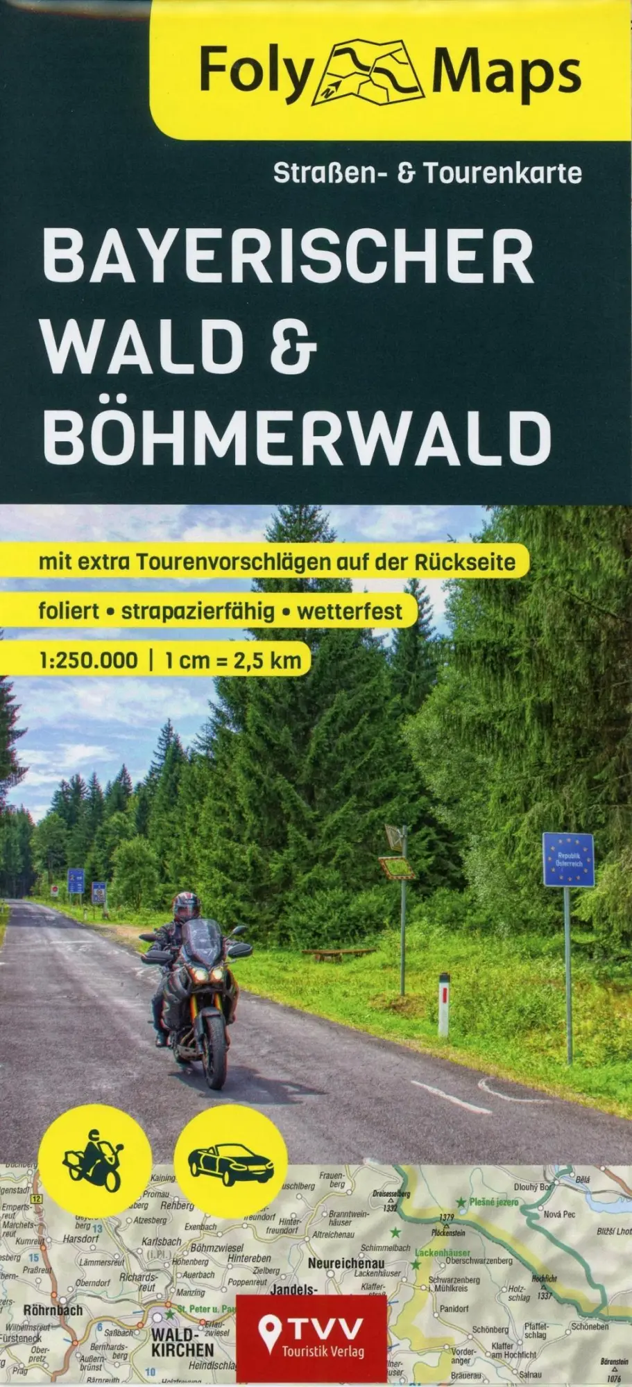 Cover: 9783937063706 | FolyMaps Böhmerwald / Bayerischer Wald 1:250 000 | Bikerbetten | 2019