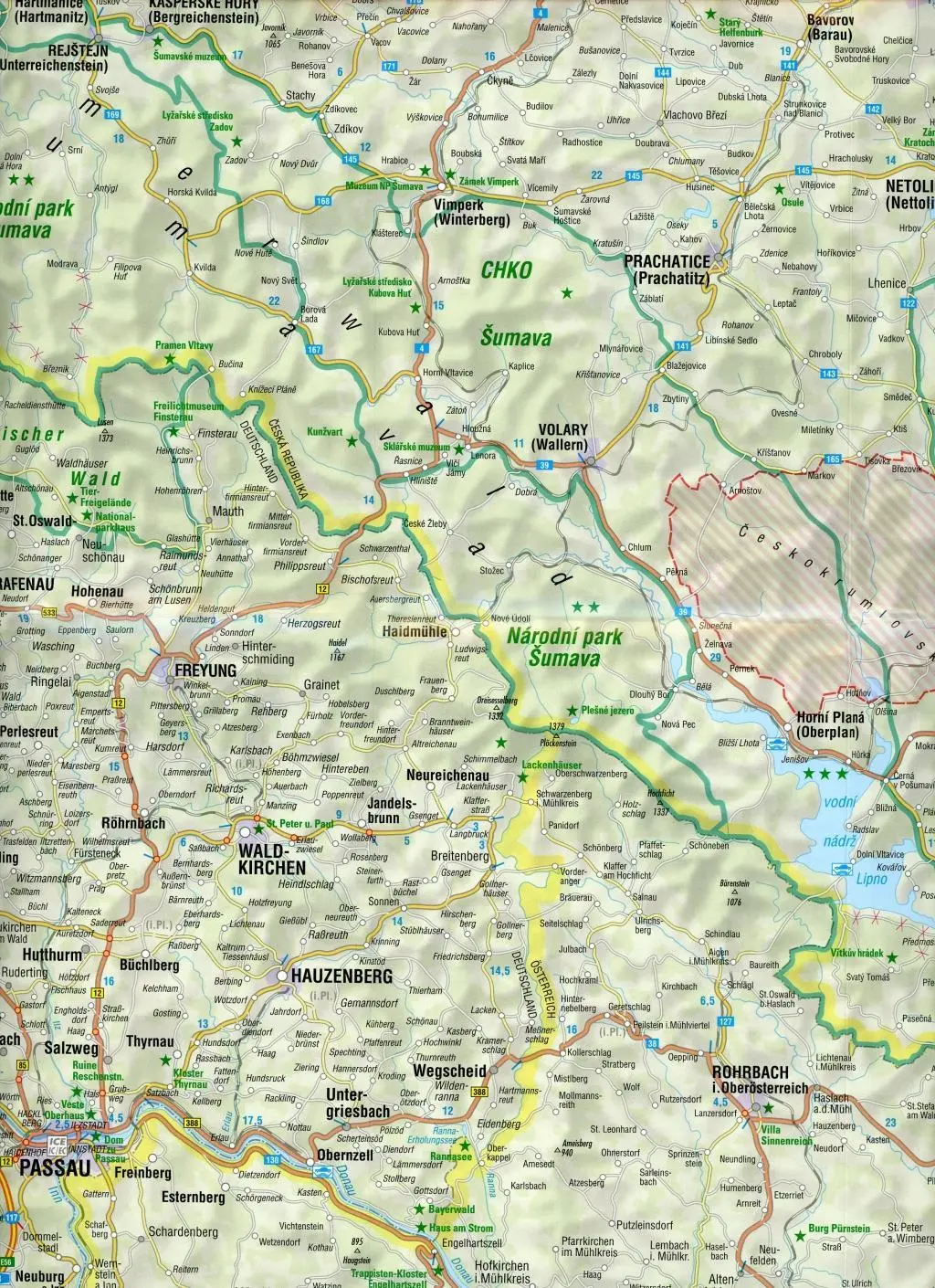 Bild: 9783937063706 | FolyMaps Böhmerwald / Bayerischer Wald 1:250 000 | Bikerbetten | 2019