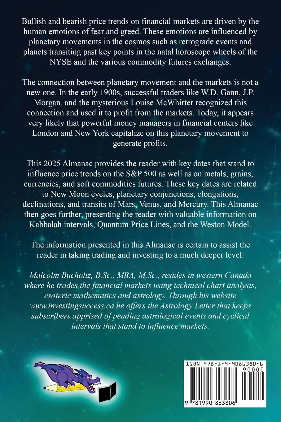 Rückseite: 9781990863806 | Financial Astrology Almanac 2025 | M. G. Bucholtz | Taschenbuch | 2023