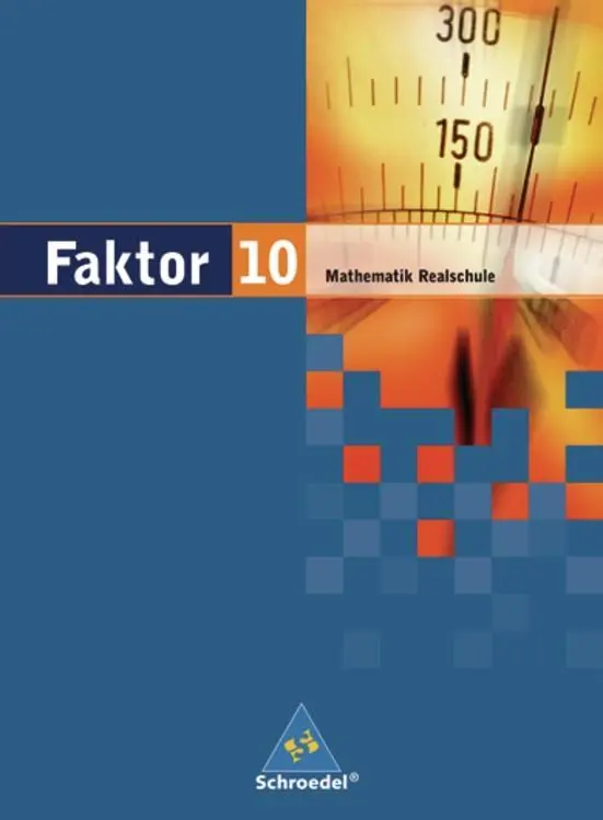 Cover: 9783507843806 | Faktor 10. Schulbuch. Niedersachsen, Bremen, Hamburg,...