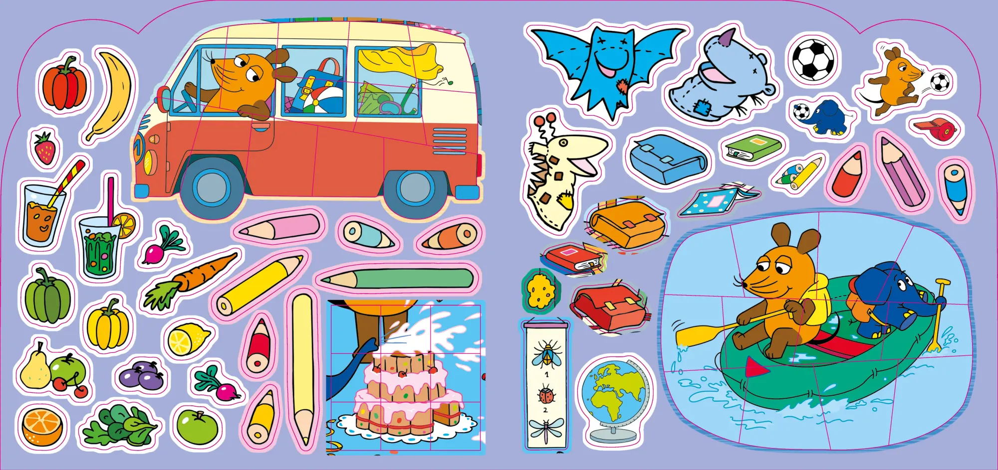 Bild: 9783849943806 | Die Maus - Stickern, Malen, Gestalten: Mit 250 Stickern. | Taschenbuch