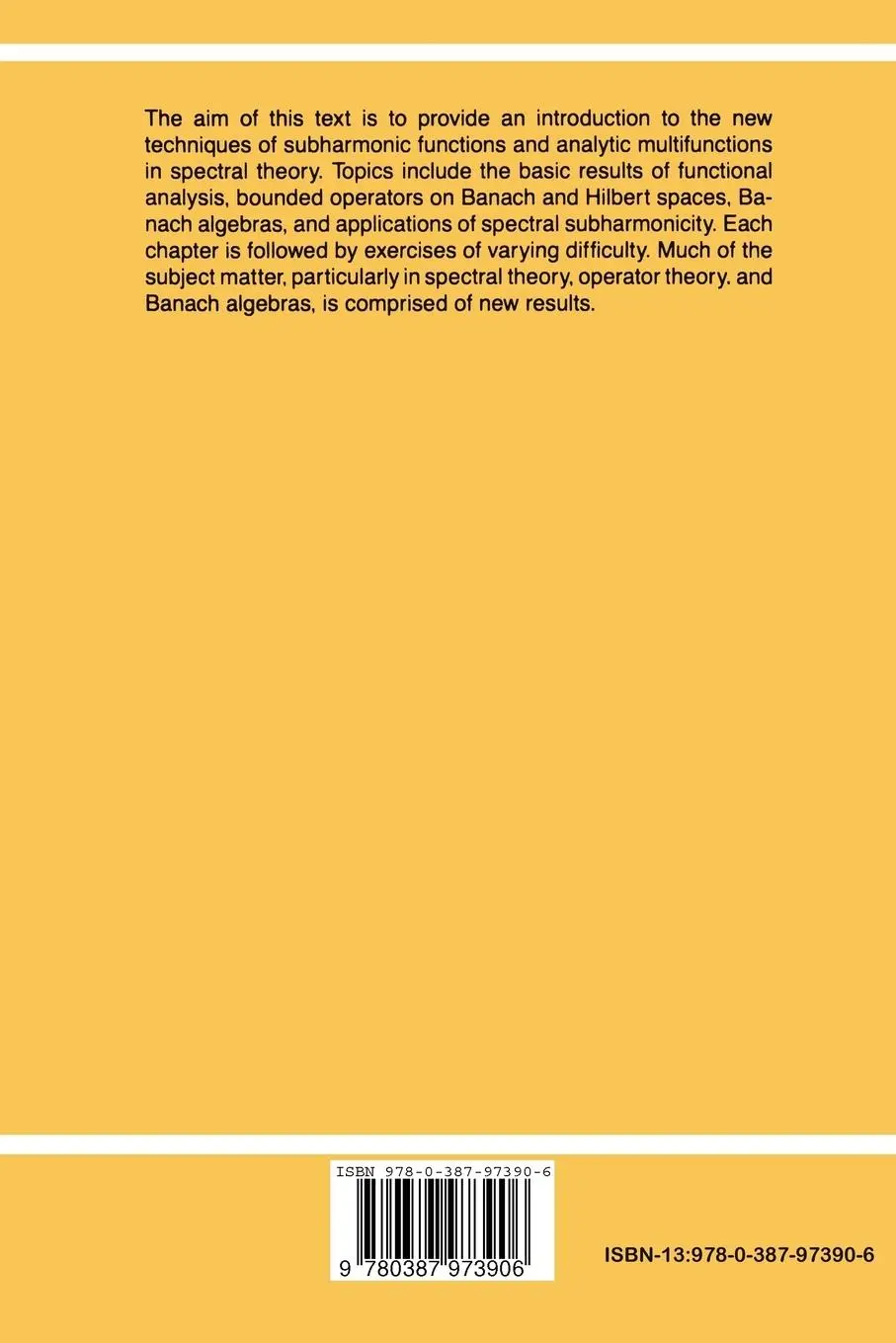 Rückseite: 9780387973906 | A Primer on Spectral Theory | Bernard Aupetit | Taschenbuch | xii