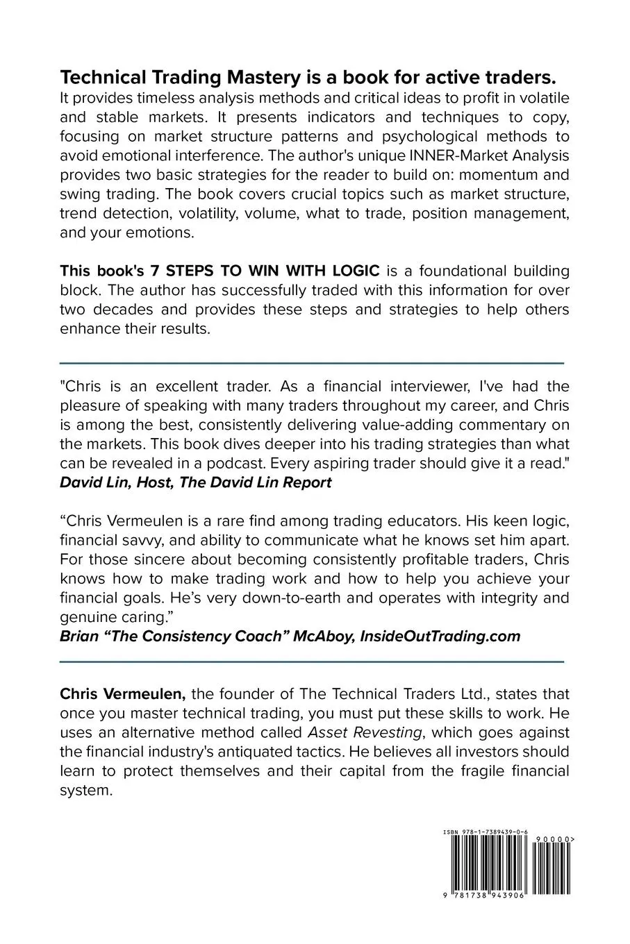 Rückseite: 9781738943906 | Technical Trading Mastery, Second Edition | 7 Steps To Win With Logic