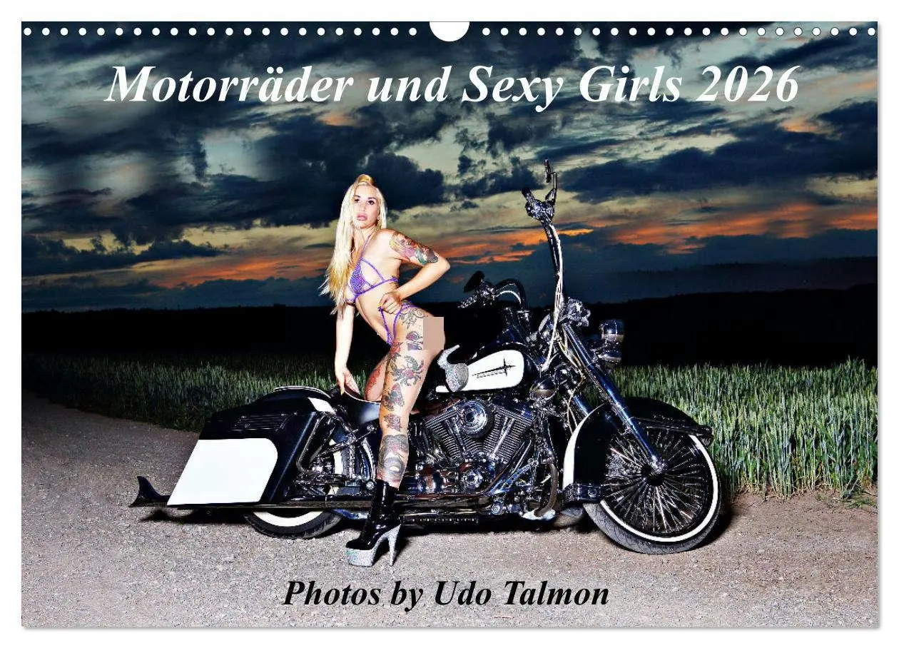 Cover: 9783457583906 | Motorräder und Sexy Girls (Wandkalender 2026 DIN A3 quer), CALVENDO...