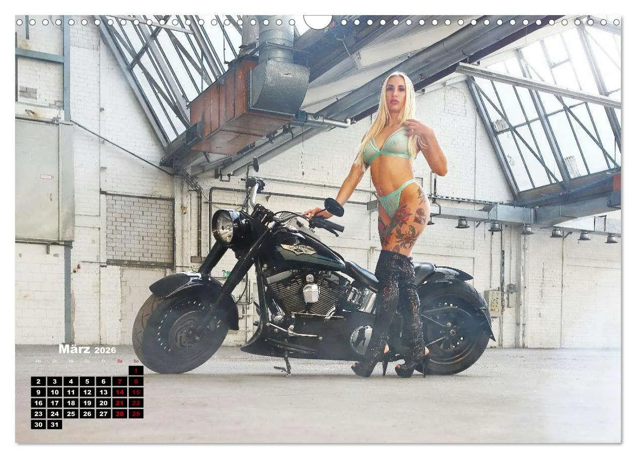 Bild: 9783457583906 | Motorräder und Sexy Girls (Wandkalender 2026 DIN A3 quer), CALVENDO...