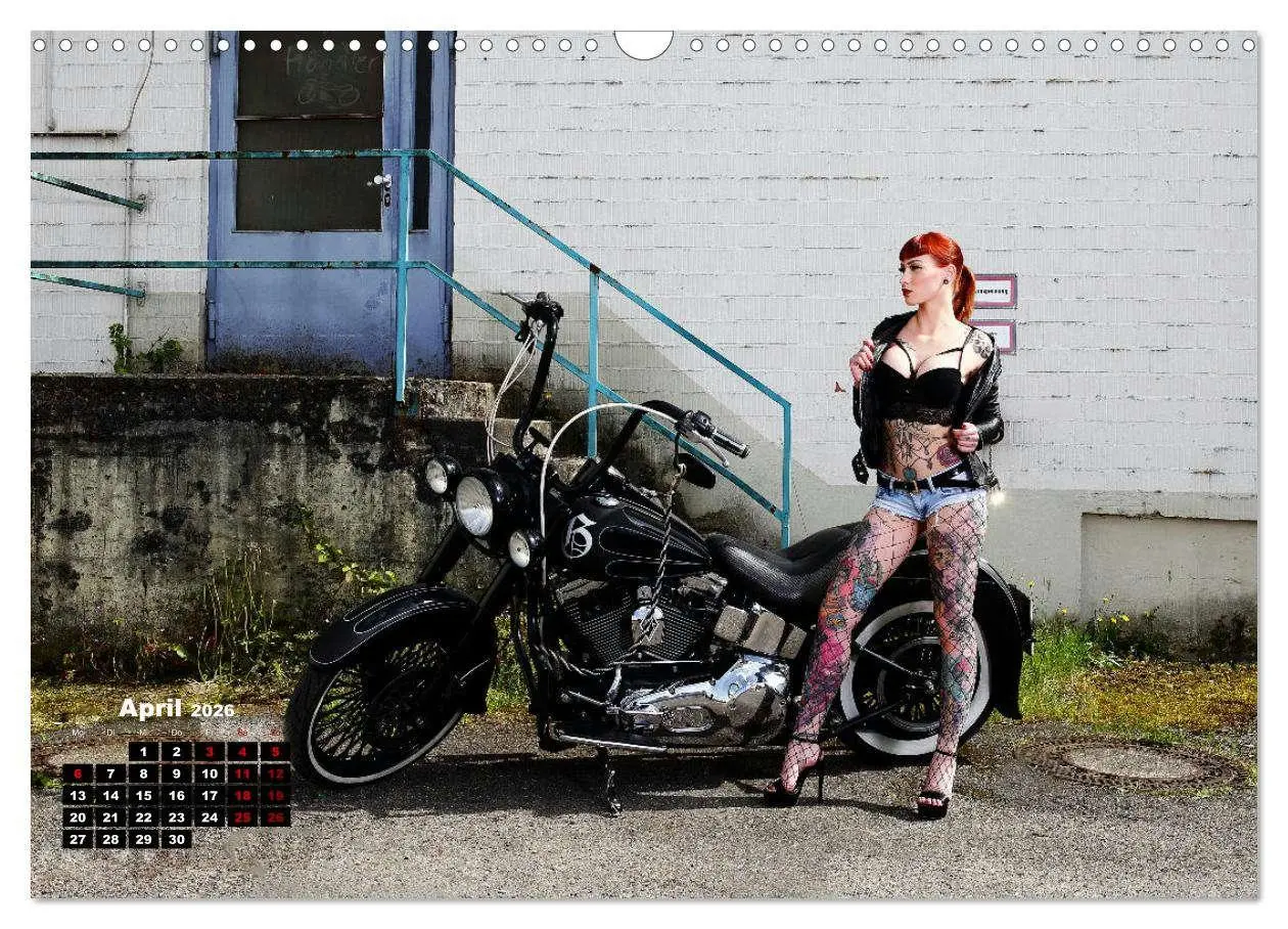Bild: 9783457583906 | Motorräder und Sexy Girls (Wandkalender 2026 DIN A3 quer), CALVENDO...