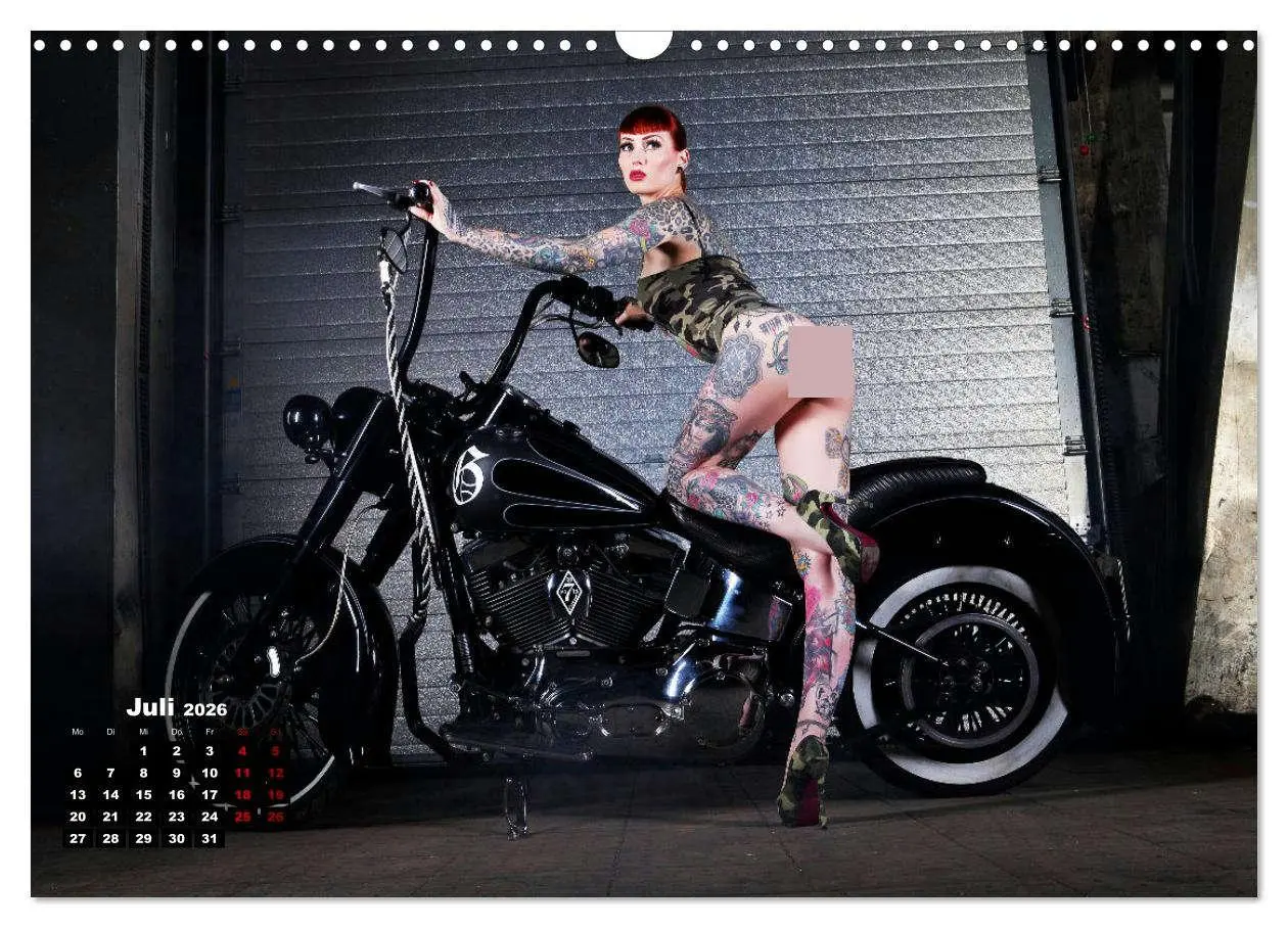 Bild: 9783457583906 | Motorräder und Sexy Girls (Wandkalender 2026 DIN A3 quer), CALVENDO...