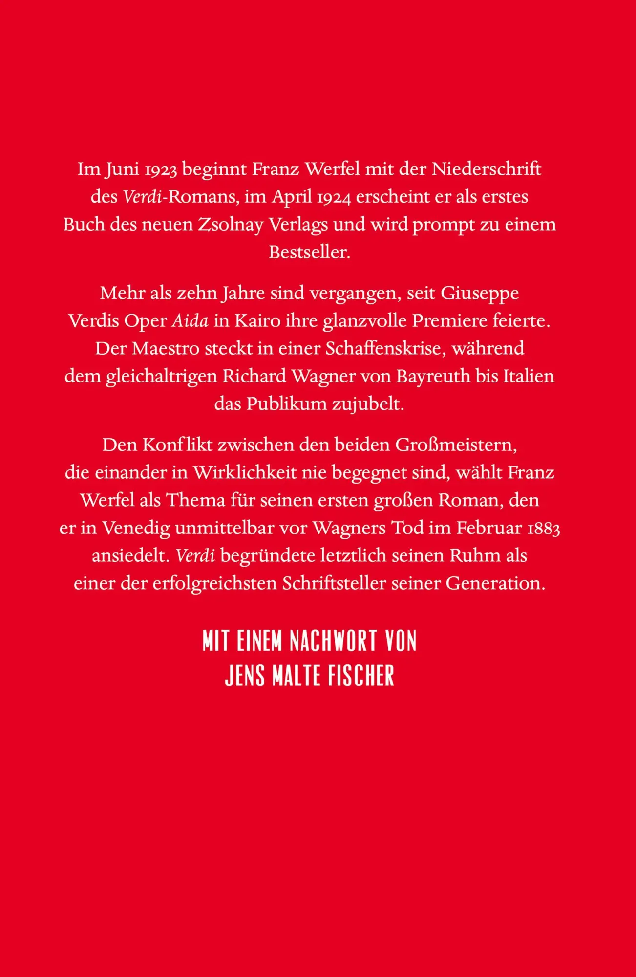 Bild: 9783552073906 | Verdi | Roman der Oper | Franz Werfel | Buch | 480 S. | Deutsch | 2024