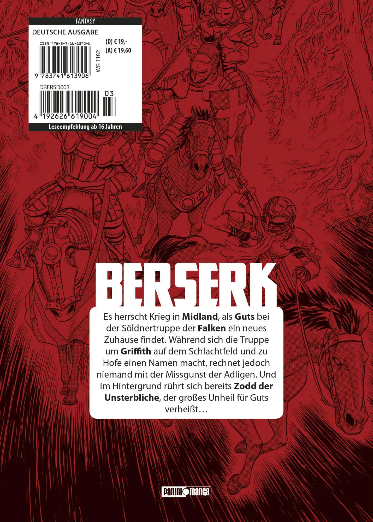 Rückseite: 9783741613906 | Berserk: Ultimative Edition | Bd. 3 | Kentaro Miura | Taschenbuch