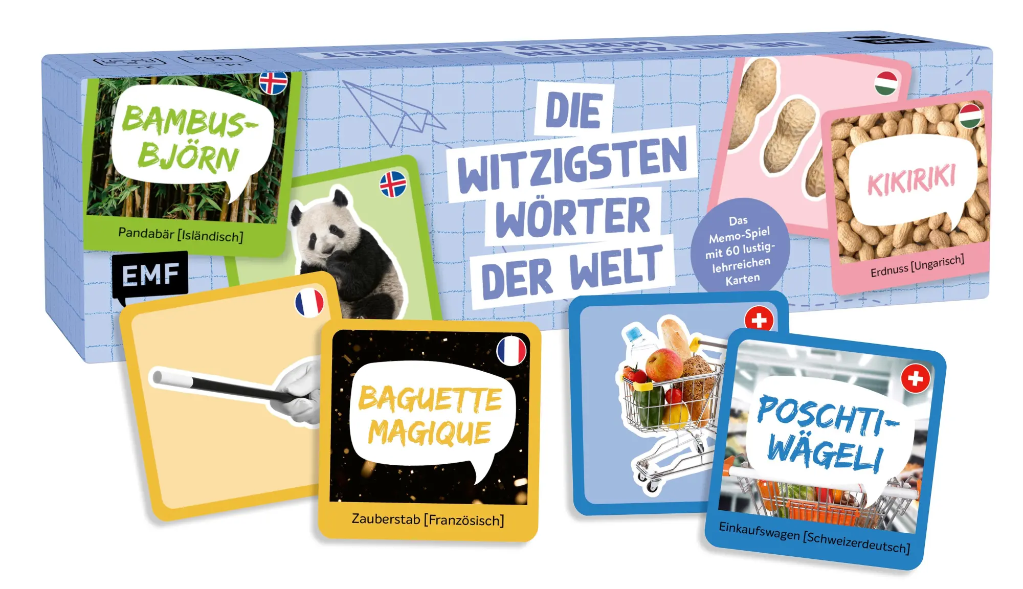 Cover: 4260478344006 | Memo-Spiel: Die witzigsten Wörter der Welt | Spiel | 60 S. | Deutsch