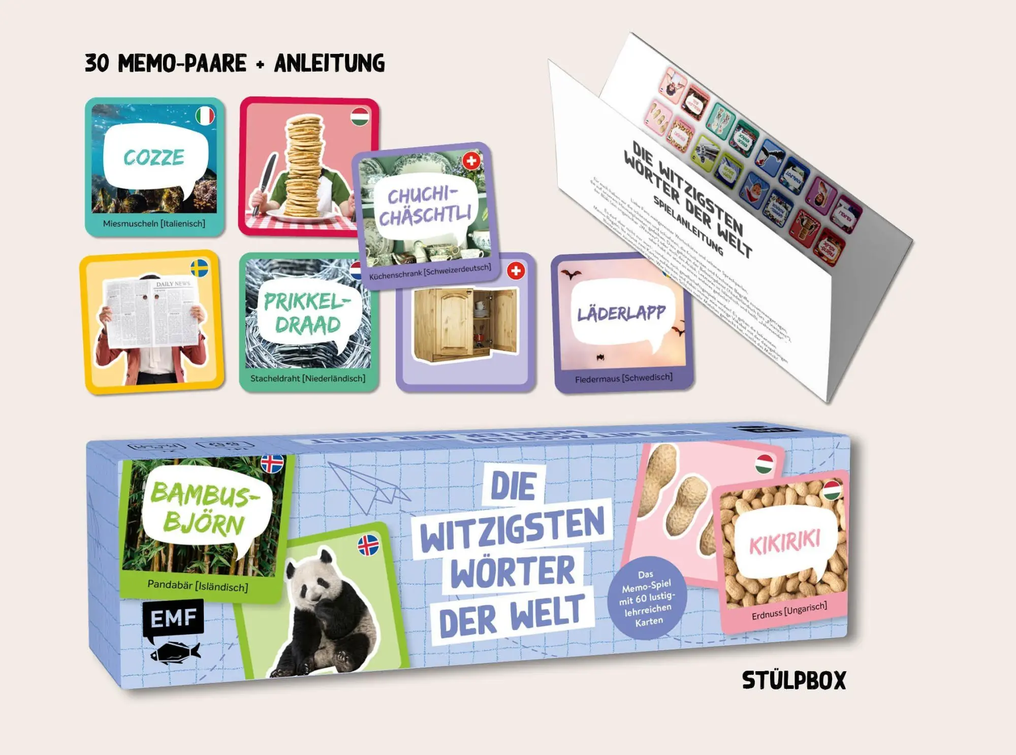 Bild: 4260478344006 | Memo-Spiel: Die witzigsten Wörter der Welt | Spiel | 60 S. | Deutsch