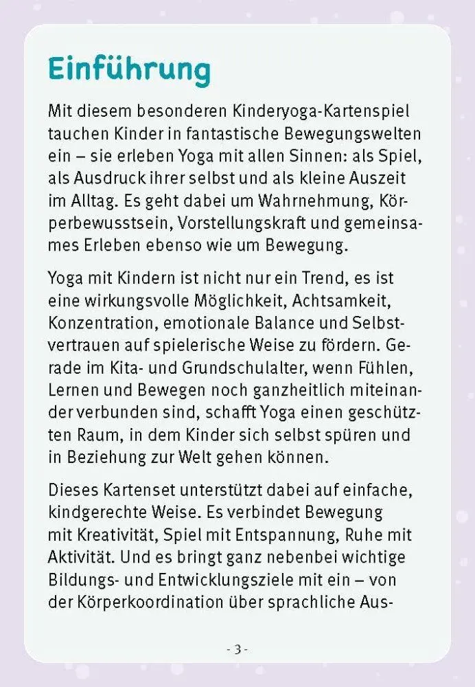 Bild: 4260694924006 | Bewegt euch! Yoga-Spiele für Kinder | Ulrike Knuth | Bundle | 1 Box